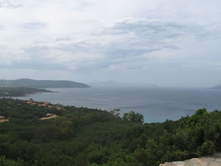 Veduta panoramica della zona di Cala Gonone